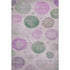 5' X 8' Blush Green And Pink Geometric Washable Area Rug With UV Protection