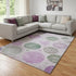 8' X 10' Blush Green And Pink Geometric Washable Area Rug With UV Protection