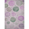 8' X 10' Blush Green And Pink Geometric Washable Area Rug With UV Protection