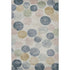 5' X 8' Beige Blue And Wheat Geometric Washable Area Rug With UV Protection