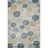 9' X 12' Beige Blue And Wheat Geometric Washable Area Rug With UV Protection