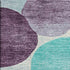 9' X 12' Plum Teal And Ivory Geometric Washable Area Rug With UV Protection