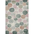 8' X 10' Salmon Emerald And Ivory Geometric Washable Area Rug With UV Protection
