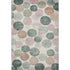 8' X 10' Salmon Emerald And Ivory Geometric Washable Area Rug With UV Protection