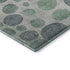 8' Sage And Blush Geometric Washable Round Rug With UV Protection