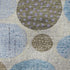 8' Taupe Blue And Beige Geometric Washable Round Rug With UV Protection