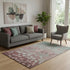 5' X 8' Blush And Emerald Floral Washable Area Rug With UV Protection