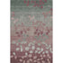 5' X 8' Blush And Emerald Floral Washable Area Rug With UV Protection