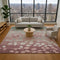 9' X 12' Blush And Emerald Floral Washable Area Rug With UV Protection