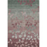 9' X 12' Blush And Emerald Floral Washable Area Rug With UV Protection