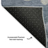 5' X 8' Denim Blue And Gray Floral Washable Area Rug With UV Protection