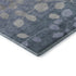5' X 8' Denim Blue And Gray Floral Washable Area Rug With UV Protection