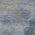 5' X 8' Denim Blue And Gray Floral Washable Area Rug With UV Protection