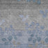 5' X 8' Denim Blue And Gray Floral Washable Area Rug With UV Protection