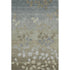 9' X 12' Khaki And Gray Floral Washable Area Rug With UV Protection