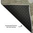 9' X 12' Khaki And Gray Floral Washable Area Rug With UV Protection