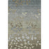 9' X 12' Khaki And Gray Floral Washable Area Rug With UV Protection
