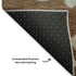 5' X 8' Coffee And Gray Floral Washable Area Rug With UV Protection