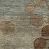 5' X 8' Coffee And Gray Floral Washable Area Rug With UV Protection