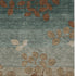5' X 8' Coffee And Gray Floral Washable Area Rug With UV Protection