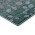8' X 10' Teal And Gray Floral Washable Area Rug With UV Protection