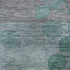 8' X 10' Teal And Gray Floral Washable Area Rug With UV Protection