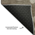 8' X 10' Taupe And Beige Floral Washable Area Rug With UV Protection