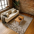 8' X 10' Taupe And Beige Floral Washable Area Rug With UV Protection