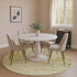 8' Artichoke Green And Ivory Abstract Washable Round Rug With UV Protection