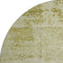 8' Artichoke Green And Ivory Abstract Washable Round Rug With UV Protection