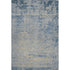 5' X 8' Navy Blue And Beige Abstract Washable Area Rug With UV Protection