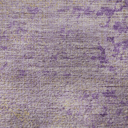 8' X 10' Purple And Beige Abstract Washable Area Rug With UV Protection