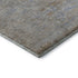 8' Taupe And Beige Abstract Washable Round Rug With UV Protection