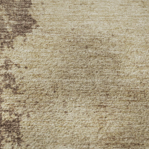 5' X 8' Brown And Beige Abstract Washable Area Rug With UV Protection