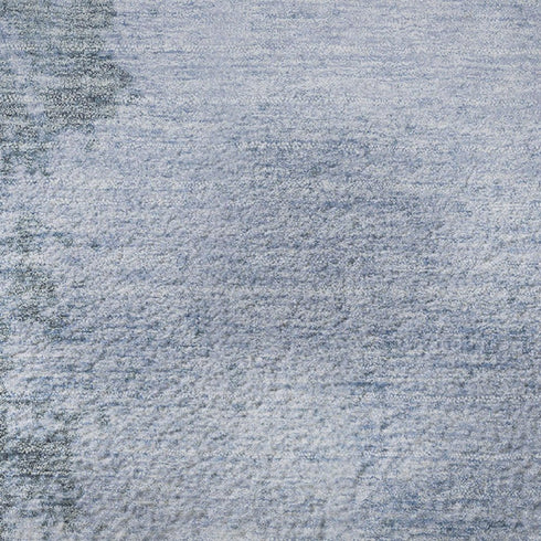 5' X 8' Blue And Gray Abstract Washable Area Rug With UV Protection