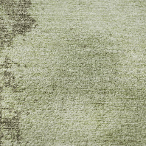 8' X 10' Olive Green And Beige Abstract Washable Area Rug With UV Protection