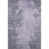 5' X 8' Purple And Gray Abstract Washable Area Rug With UV Protection