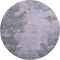 8' Purple And Gray Abstract Washable Round Rug With UV Protection
