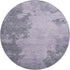 8' Purple And Gray Abstract Washable Round Rug With UV Protection