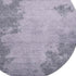 8' Purple And Gray Abstract Washable Round Rug With UV Protection