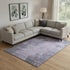 9' X 12' Purple And Gray Abstract Washable Area Rug With UV Protection