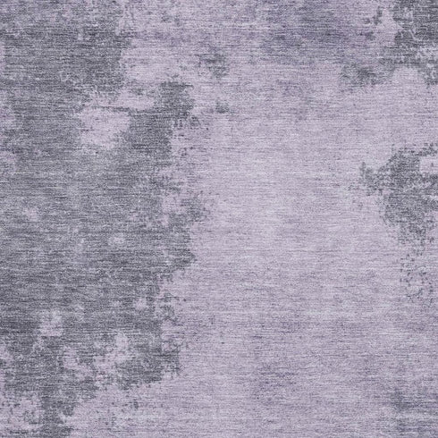 9' X 12' Purple And Gray Abstract Washable Area Rug With UV Protection