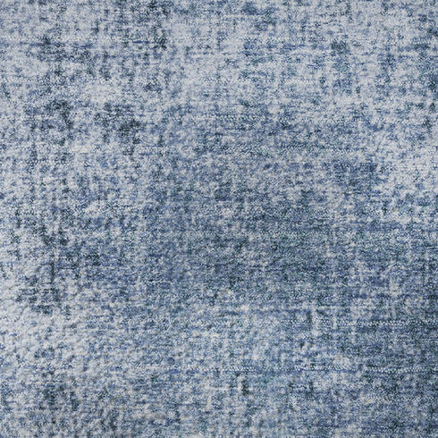 8' X 10' Blue And Sky Blue Abstract Washable Area Rug With UV Protection