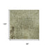 8' X 10' Olive Green And Brown Abstract Washable Area Rug With UV Protection