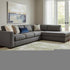 8' X 10' Olive Green And Brown Abstract Washable Area Rug With UV Protection