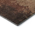 5' X 8' Rust And Copper Abstract Washable Area Rug With UV Protection