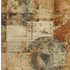 5' X 8' Beige Gray And Rust Geometric Washable Area Rug With UV Protection