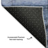 9' X 12' Blue And Gray Geometric Washable Area Rug With UV Protection
