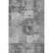 5' X 8' Gray And Silver Geometric Washable Area Rug With UV Protection