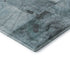 8' X 10' Teal And Gray Geometric Washable Area Rug With UV Protection